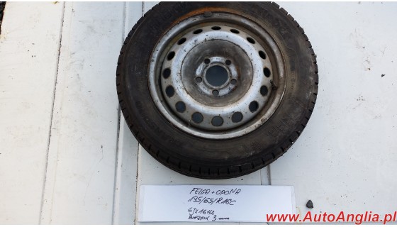 Felga z oponą 6Jx16H2  195/65R16C  3mm