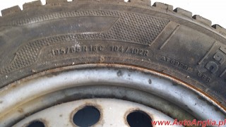 Felga z oponą 6Jx16H2  195/65R16C  3mm