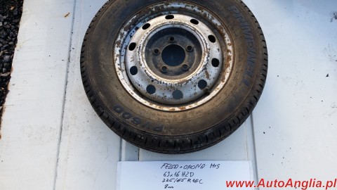 Felga z oponą 6Jx16H2D  225/65R16C  M+S  8mm