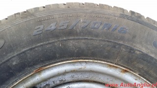 Felga z oponą 7J16H2 ET38  245/70R16 M+S  2160108