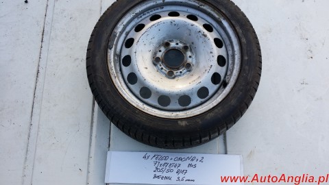 Felga z oponą 7Jx17 ET47  205/50R17 M+S  3,5mm