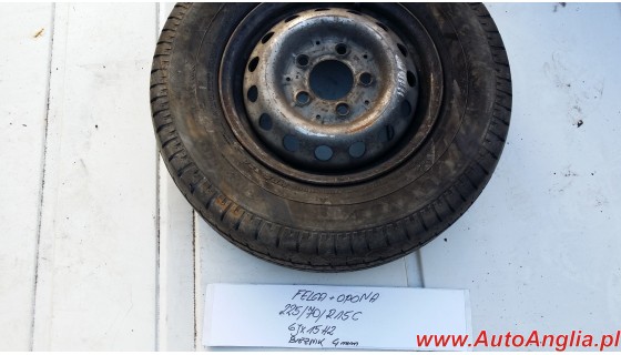 Felga z oponą 6Jx15H2  225/70R15C 4mm