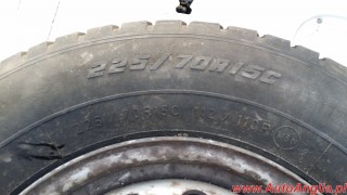 Felga z oponą 6Jx15H2 ET75  225/70R15C