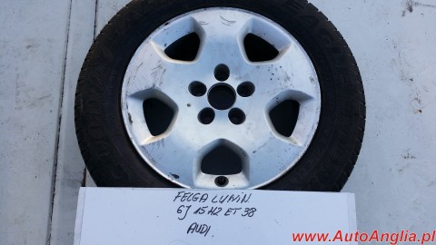 Felga ALU 6J 15H2 ET38 opona 195/65R15