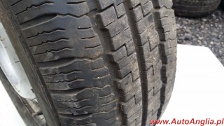 Felga z oponą 6Jx16H2D ET66  225/65R16C M+S  6mm